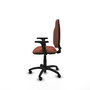 PIQUERAS Y CRESPO Chaise de bureau Algarra, tissu marron, accoudoirs 2D
