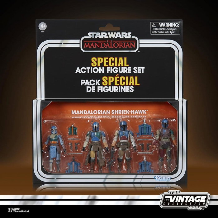 Star Wars The Mandalorian Vintage Collection pack 4 figurines Mandalorian Shriek-Hawk 10 cm Star Wars The Mandalorian Vintage Collection pack 4 figurines Mandalorian Shriek-Hawk 10 cm