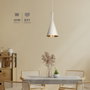 GSC Evolution Lampe de plafond suspendue série Ekiti E27 Ø180mm Blanc