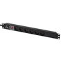 Lanview Bande d'alimentation 19'' avec 6 prises type K danois et interrupteur ON/OFF