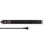 Lanview Bande d'alimentation 19'' avec 6 prises type K danois et interrupteur ON/OFF