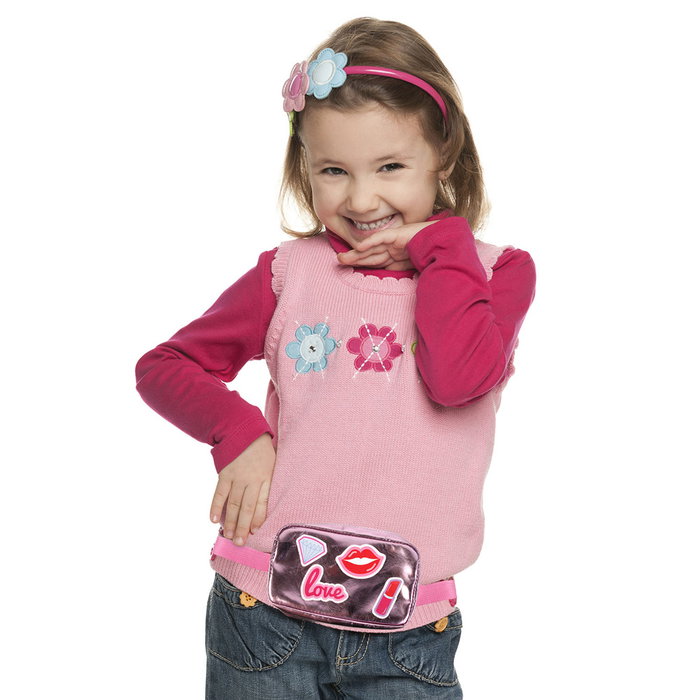The Concept Factory Riñonera enfant rose métallisé