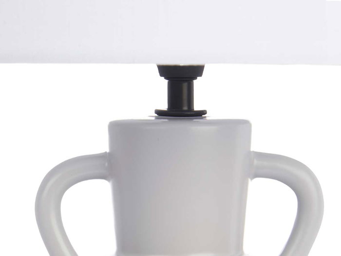 GIFTDECOR Lampara Jarron Gris