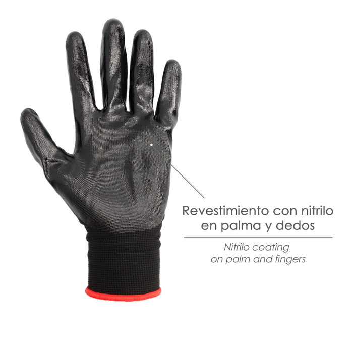 WOLFPACK LINEA PROFESIONAL Gant Wolfpack en nitrile Glovex 8 pulgadas
