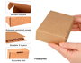 Innspiro Pack de 100 boîtes en carton kraft auto-montables 137x92x42mm