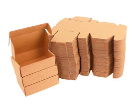 Innspiro Pack de 100 boîtes en carton kraft auto-montables 137x92x42mm