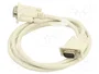 DIGITUS Câble VGA D-Sub 15pin HD 1,8 m gris