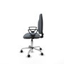 PIQUERAS Y CRESPO Chaise de bureau Algarra, tissu gris, base chromée