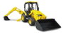 Bruder - Véhicule pelleteuse JCB avec pelle frontale et bras arrière amovible - Jouet - 41 x 12 x 17 cm