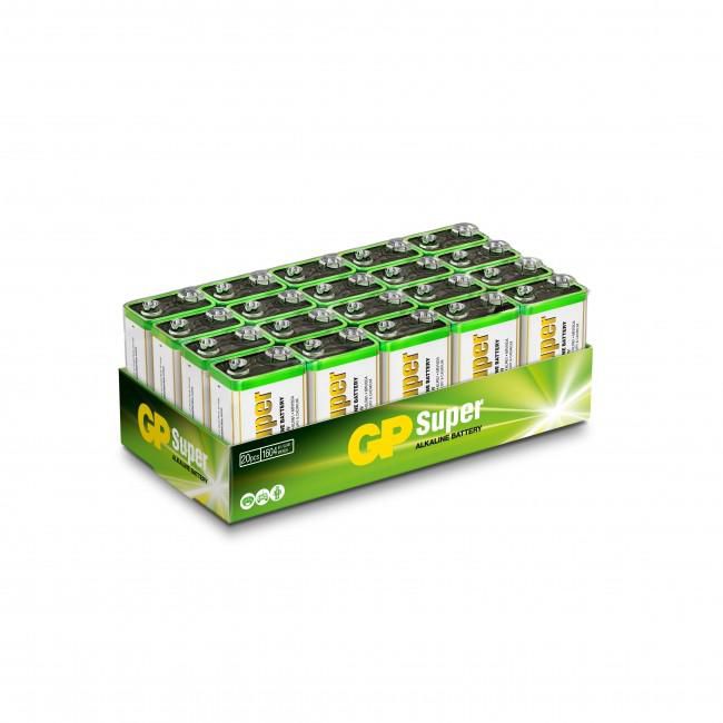 GP Pile Super Alcaline 9V 6LF22 - Lot de 20 GP Pile Super Alcaline 9V 6LF22 - Lot de 20