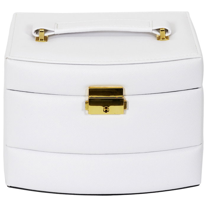 Home Deco Factory Coffret à bijoux 3 niveaux avec miroir, Collection POUR ELLE Home Deco Factory Coffret à bijoux 3 niveaux avec miroir, Collection POUR ELLE