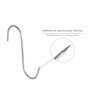 WOLFPACK LINEA PROFESIONAL Crochet de boucher en acier inoxydable forme S nº 7