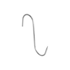 WOLFPACK LINEA PROFESIONAL Crochet de boucher en acier inoxydable forme S nº 7