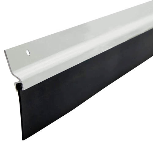 Burcasa Joint de bas de porte en aluminium pour garage 3,04 m (2x1,52m) argent
