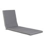 Coussin pour chaise longue Home ESPRIT Blanc Gris clair Jardin 190 x 60 x 5 cm