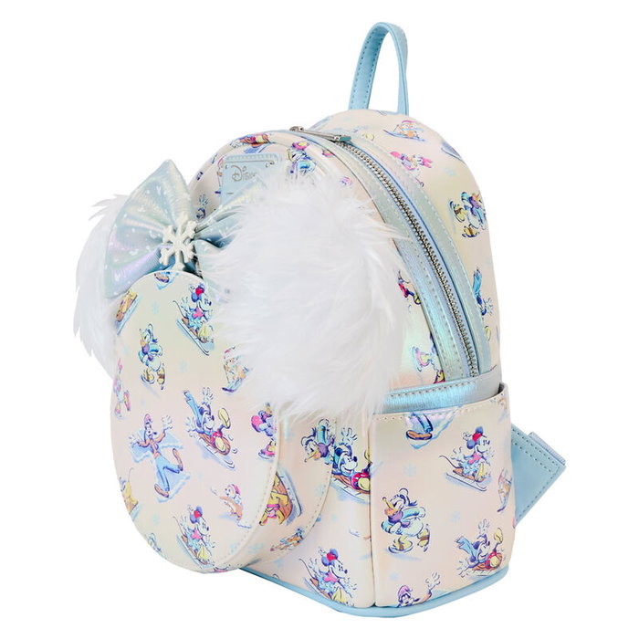 LOUNGEFLY Ensemble Sac à Dos + Serre-tête Mickey and Friends Winter Wonderland Disney