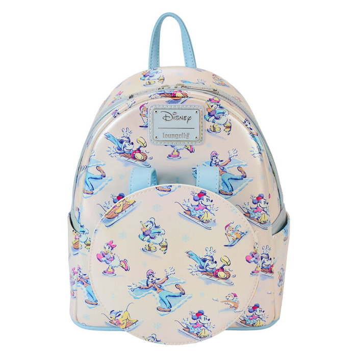 LOUNGEFLY Ensemble Sac à Dos + Serre-tête Mickey and Friends Winter Wonderland Disney