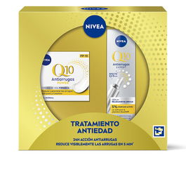 NIVEA Coffret Traitement Anti-Âge Q10 FPS 15 Crème de Jour + Sérum Femme 2 pièces
