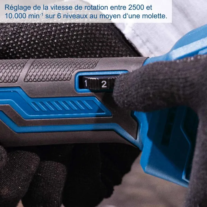 Scheppach C-AG125-X Meuleuse d'angle sans fil SET L