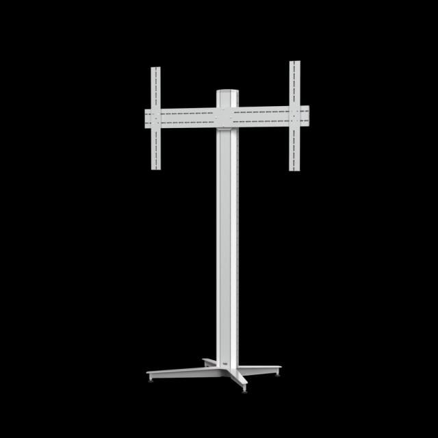 SMS FH 1455 - Support de sol universel pour écran plat jusqu'à 100 kg avec rotation, inclinaison douce et gestion des câbles
