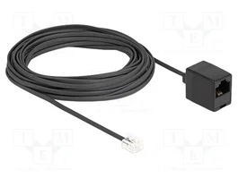 DELOCK Câble téléphonique RJ11 vers RJ45 10m Noir