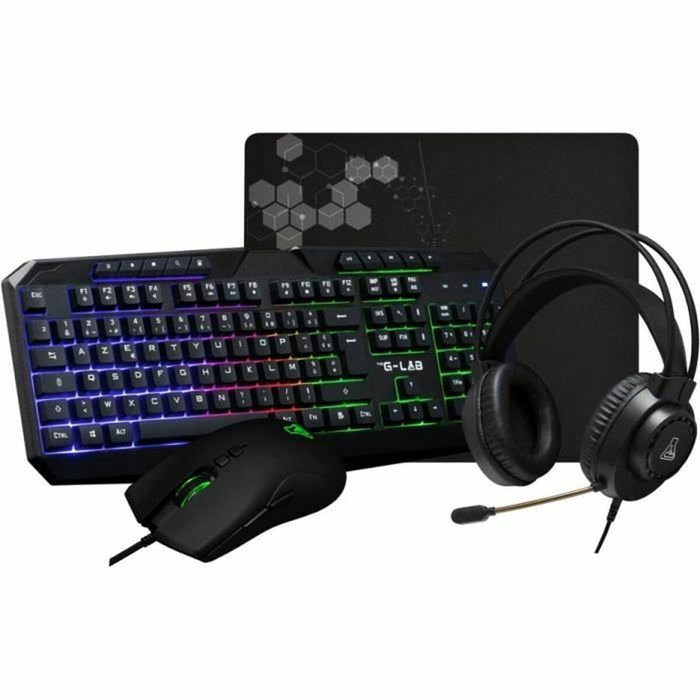The G-Lab COMBO NATRIUM Pack Gamer 4 en 1 Noir The G-Lab COMBO NATRIUM Pack Gamer 4 en 1 Noir
