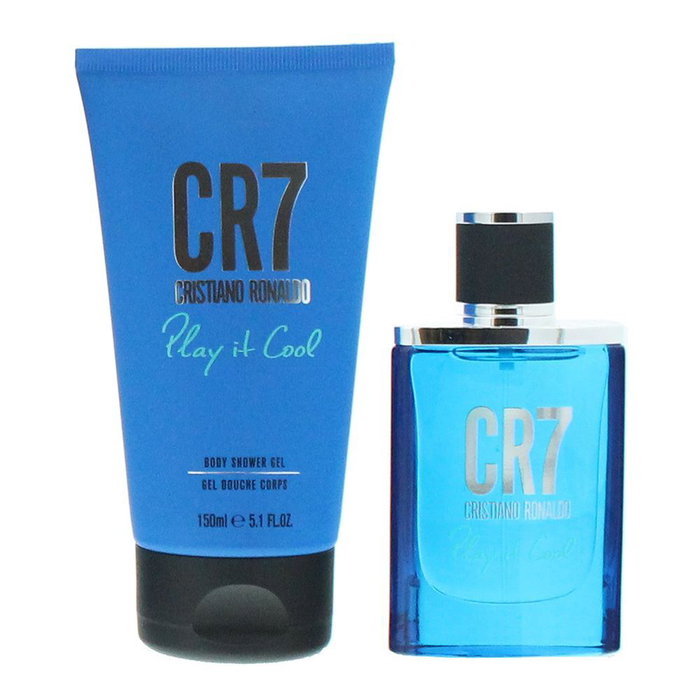 Cristiano Ronaldo - Coffret Parfum CR7 Play It Cool Homme, Eau de Toilette 30 ml + Gel Douche Nettoyant 150 ml