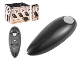 Kinvara Ouvre-boîte électrique noir 16,5 x 6,5 x 4,5 cm plastique ABS acier piles 2xAA non incluses (Set de 18)