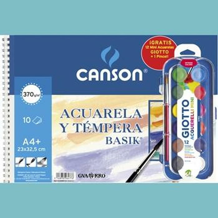 Bloc à dessin Canson Basik 23 x 32,5 cm A4+ (10 Unités)