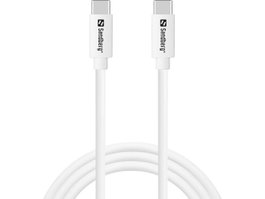 Sandberg Câble USB-C vers USB-C 65W 1M SAVER Blanc