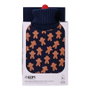 Edm Bouillotte 2 L modèle Gingerbread Man avec housse en laine bleu et orange
