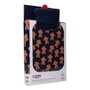 Edm Bouillotte 2 L modèle Gingerbread Man avec housse en laine bleu et orange