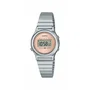 Casio LA700WE Montre mixte à affichage digital rose bracelet acier quartz avec chronomètre, alarme et calendrier