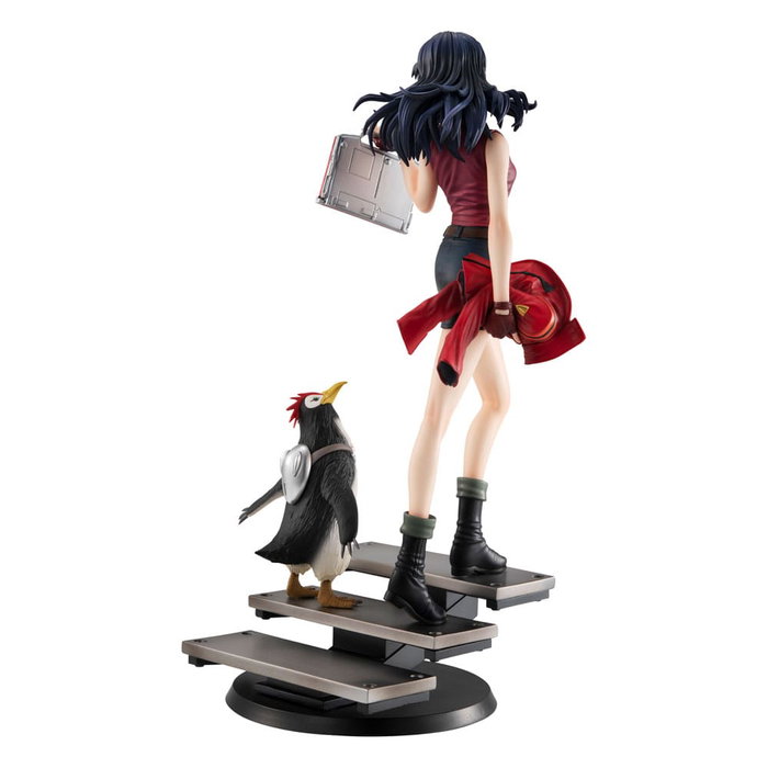 Megahouse Rebuild of Evangelion Statuette Gals Misato Katsuragi & Pen Pen 25 cm