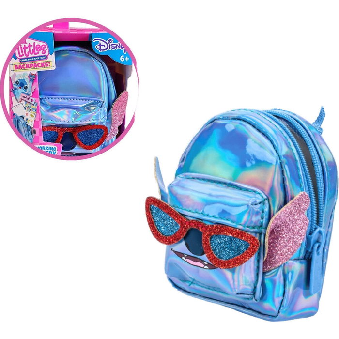 CEFA Mini sac à dos Stitch Disney Holographique Bleu