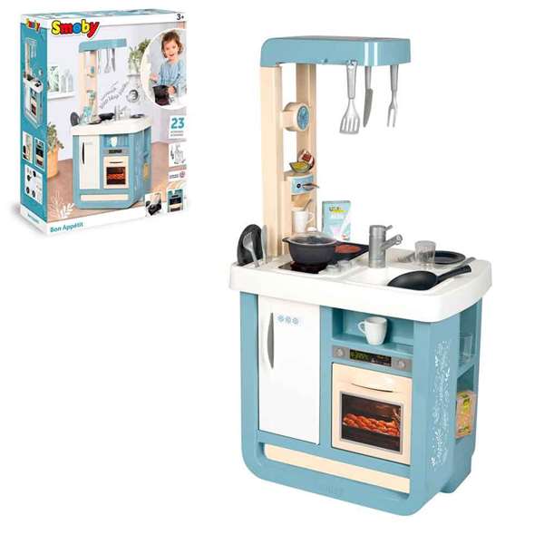 Smoby Cuisine Bon Appetit avec 23 Accessoires et Effets Sonores