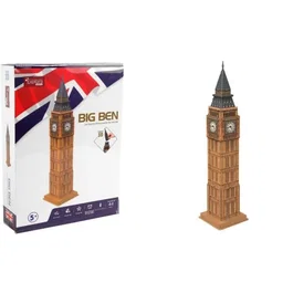 Explora Puzzle 3D Big Ben pour enfants dès 5 ans - 44 pièces - Modèle à assembler sans colle - Dimensions : 51,7 cm