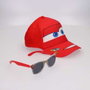 Cars - Set casquette et lunettes de sol pour enfant - 3 ans et plus - Rouge - 53 cm