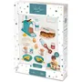 Ecoiffier - Jeu d'imitation Coffret Gourmand, Set de Cuisine Enfant avec Gaufrier, Cafetière et Accessoires, Jouet pour Fille et Garçon dès 18 Mois