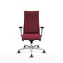 Piqueras Y Crespo Fauteuil Albacete, mécanisme synchrone, tissu granat