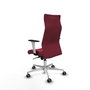 Piqueras Y Crespo Fauteuil Albacete, mécanisme synchrone, tissu granat