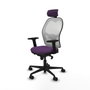 Piqueras y Crespo 2D036N2 Violet - Chaise de Bureau avec Appui-tête