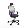 Piqueras y Crespo 2D036N2 Violet - Chaise de Bureau avec Appui-tête