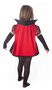 Creaciones Llopis Disfraz infantil vampira esqueletos T-2 - Déguisement enfant vampire squelette (robe, moufles et cape) pour 2-4 ans