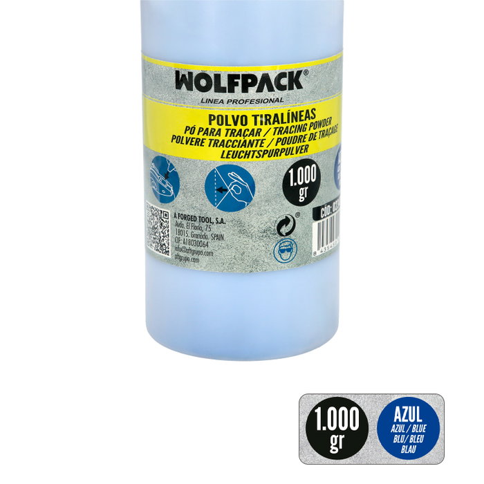 WOLFPACK LINEA PROFESIONAL Poudre de traçage bleue 1000 g