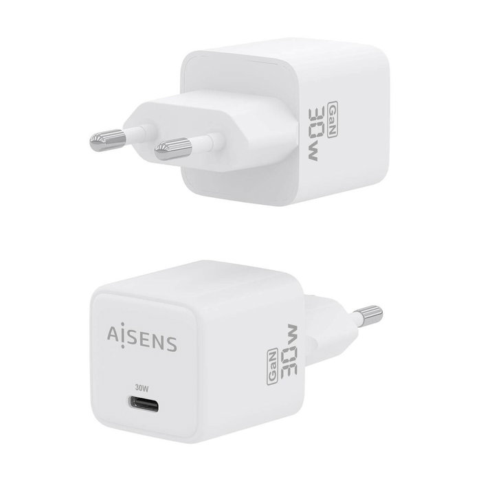 Chargeur mural Aisens ASCH-30W1P035-W Blanc Multicouleur 33 W