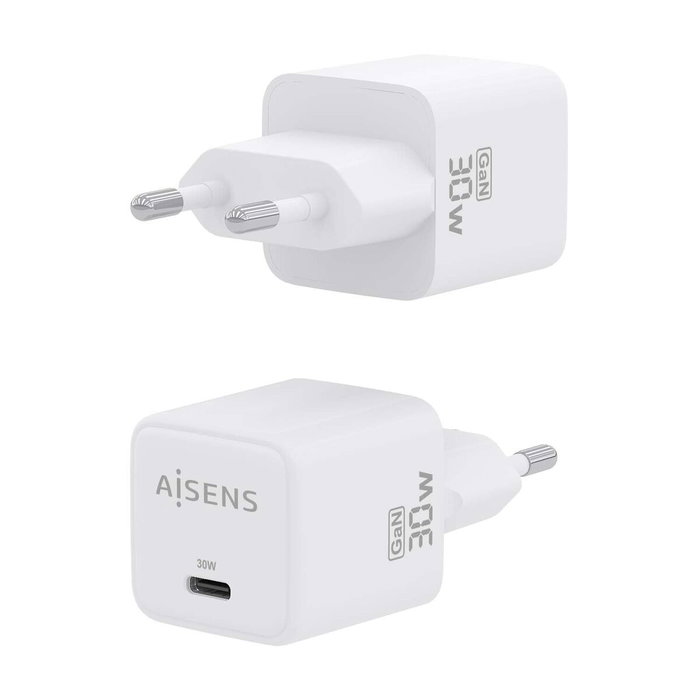 Chargeur mural Aisens ASCH-30W1P035-W Blanc Multicouleur 33 W