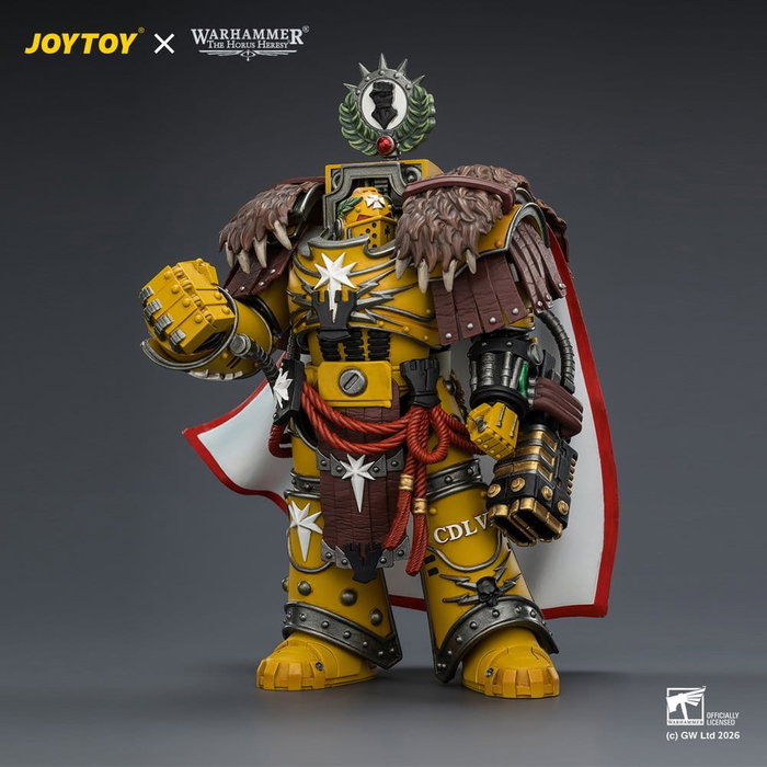 Joy Toy (CN) Warhammer figurine Imperial Fists Lord Castellan Evander Garrius, The Tyrant of Cthonia 14 cm