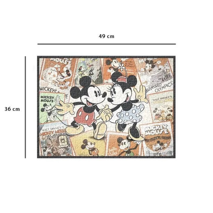 Nathan Puzzle 500 Pièces Souvenirs de Mickey - Disney - pour Adultes et Enfants à partir de 12 ans - Réf. 12000969 Nathan Puzzle 500 Pièces Souvenirs de Mickey - Disney - pour Adultes et Enfants à partir de 12 ans - Réf. 12000969