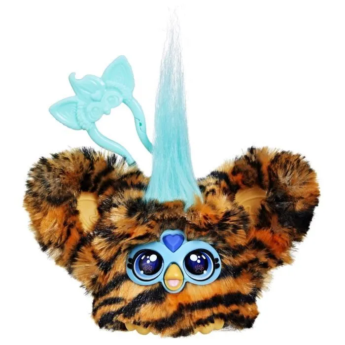 Hasbro Furby Furblets Ty-Bee Mini Peluche Électronique Tigre Orange Interactif Plus de 45 Sons à partir de 6 Ans